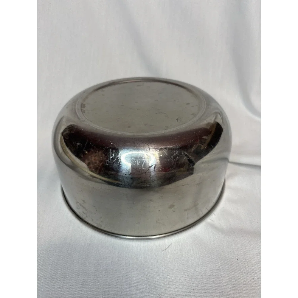 Stainless Steel Mixing Bowl 8‎ in Diameter Silver Solid